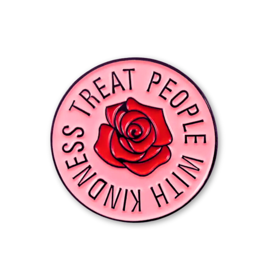 Treat People With Kindness Enamel Pin