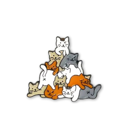 Stack O' Cats Enamel Pin