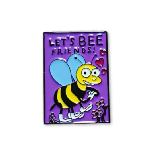 Lisa's Valentine's Card 'Let's Bee Friends' Enamel Pin