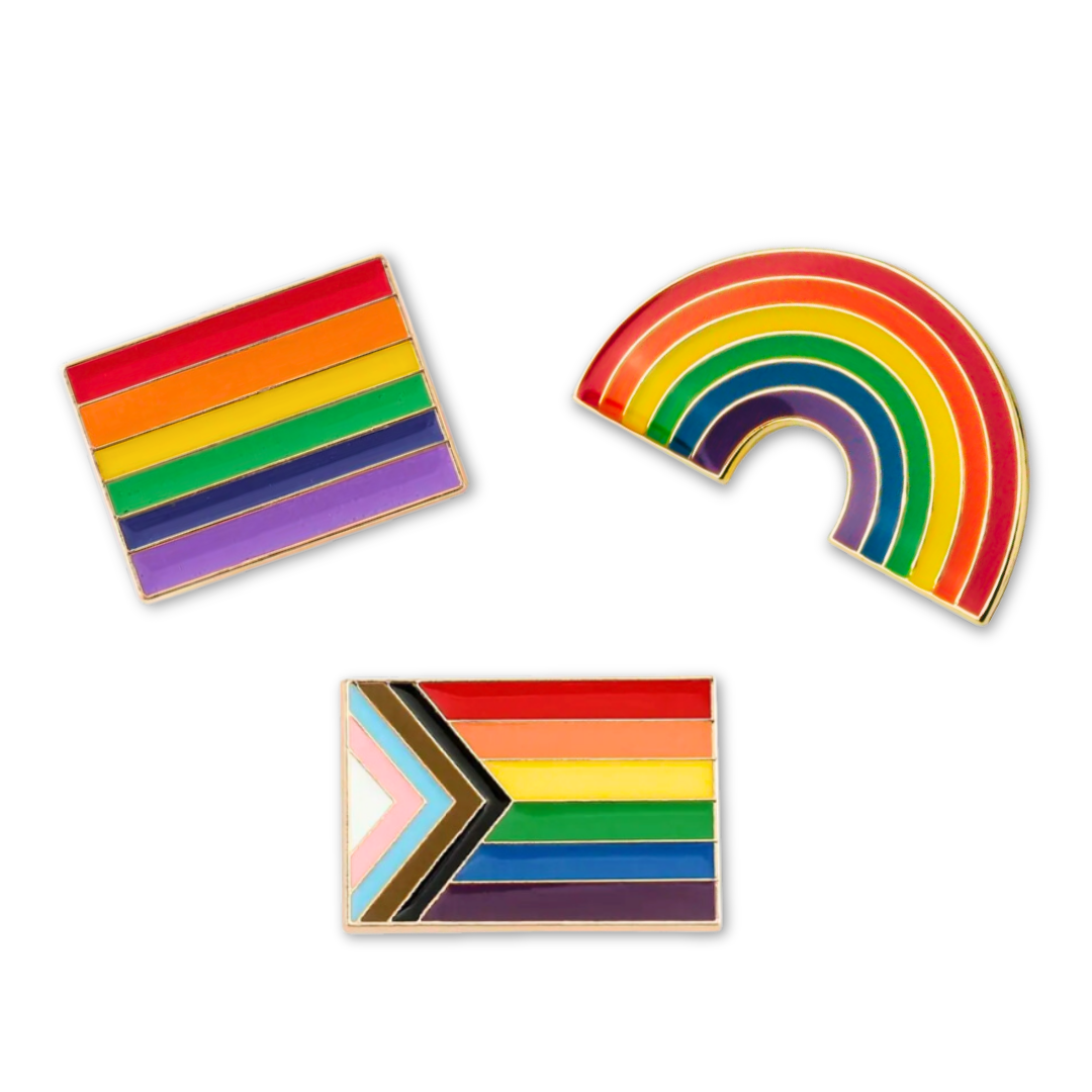 Rainbow Pride Classic Enamel Pin Bundle