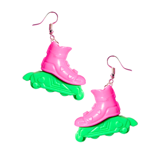 Roller Blade Plastic Barbie Doll 90s Throwback Earrings