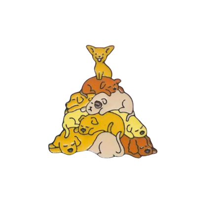 Stack O' Pups Enamel Pin