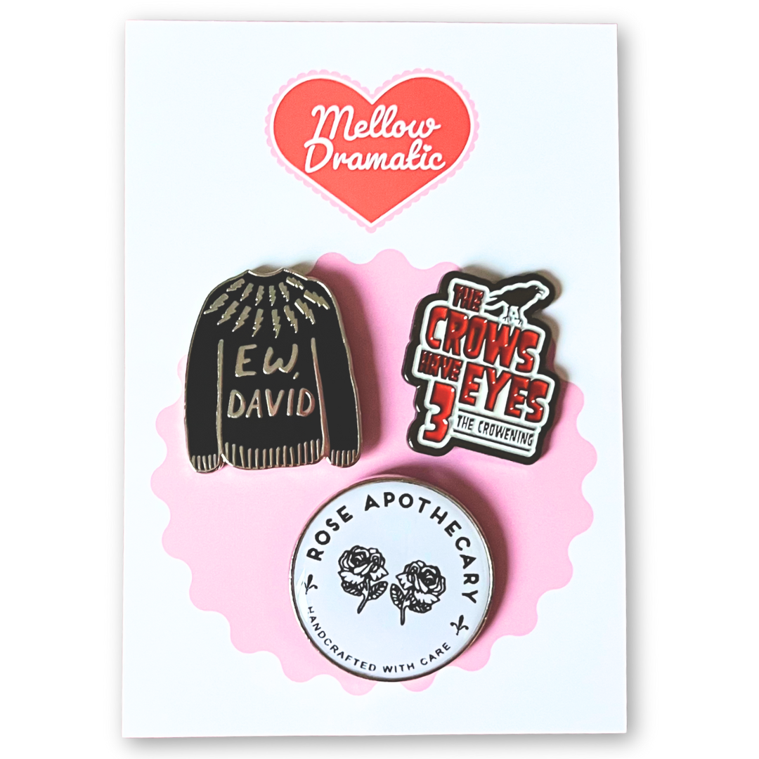 Ew, David! Schitt's Creek Deluxe Enamel Pin Bundle